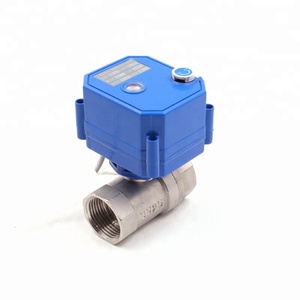 CWX-25S 2 cách 1/4 ",1/2",3/4 ",1" cơ giới van SS304 mini thiết bị truyền động điện van điều khiển Nước 12V <span class=keywords><strong>24V</strong></span> 110V 220V - Product Image 2