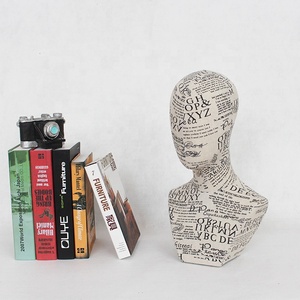 Cabeza <span class=keywords><strong>de</strong></span> Maniquí <span class=keywords><strong>de</strong></span> bloque femenino cubierto <span class=keywords><strong>de</strong></span> lona <span class=keywords><strong>de</strong></span> tela Vintage personalizada barata para <span class=keywords><strong>pelucas</strong></span> bufanda exhibición <span class=keywords><strong>de</strong></span> moda - Product Image 6