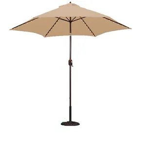 New style fashion top quality durable Outdoor Led Light Sunshade Umbrella