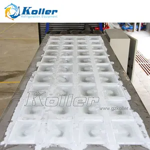 Macchina per la produzione di ghiaccio commerciale da 2 tonnellate di fabbrica macchina per la produzione di cubetti di ghiaccio industriale macchina per la produzione di blocchi di ghiaccio a raffreddamento diretto
