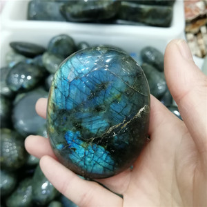 Pierres de labradorite naturelles en pierre naturelle, disques de cristal, 100g - Product Image 1