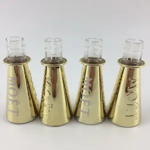 Mini de oro botella de champán Sippers