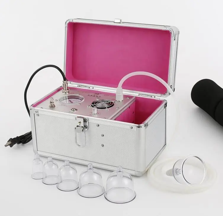 Máquina de terapia de copo elétrico, máquina de realce de peito, ventosa automática, copo elétrico de sucção para sangue