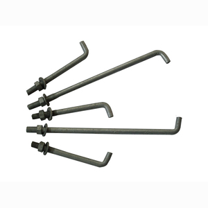 Hot Dip Galvanized High Tensile J <strong>Hook</strong> Anchor <strong>Bolt</strong> /Foundation <strong>Bolt</strong> L J Type Anchor <strong>Bolt</strong> / L 7 Foundation <strong>Bolt</strong> With Nuts - Product Image 5