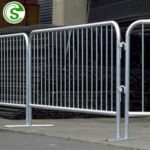 Valla Metálica Temporal Galvanizada Desmontable, Barreras Temporales para Tráfico en Carreteras - Product Image 1