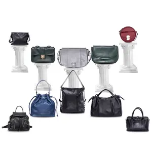 Free Shipping Newest Design Soft Full Grain Leather 10 PCS Handbag SetためWomen