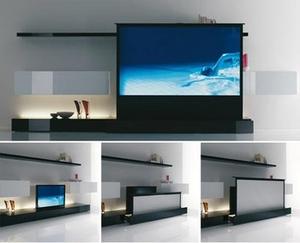 100 אינץ נייד מסך רצפה מתקפל עומד למשוך עד הקרנת מסך עבור hd קולנוע ביתי - Product Image 2