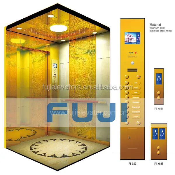 FUJI brand Gold Elevator Lift Price in China