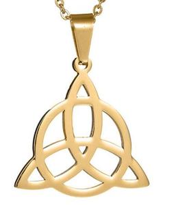 Hot European and American Stainless Steel Viking Irish Hollowed love <strong>Knot</strong> <strong>Pendant</strong> Necklace