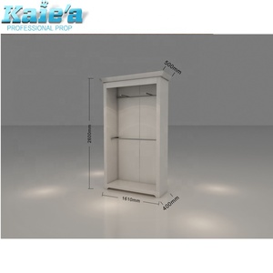 Design moderno da parete in legno di abbigliamento maschile appeso display abbigliamento e negozio di abbigliamento armadio - Product Image 5