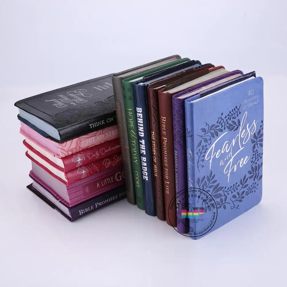 Buku Quran Embossing Layanan Cetak Buku Sampul Kulit Pu dengan Hot Stamping