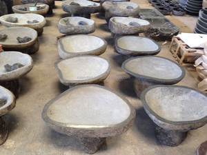 Soporte de baño para pájaros de piedra natural, suministros de jardín para uso en patio trasero, producto 025 - Product Image 1