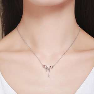 Baagreer SCN135 Perhiasan Produsen Grosir Ikatan Simpul S925 Perak Murni Liontin Wanita Kalung Pernyataan Perhiasan - Product Image 6