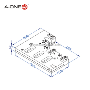 Outils de serrage pour fraiseuse EDM 3A-210018, <span class=keywords><strong>étau</strong></span> pour la <span class=keywords><strong>fabrication</strong></span> de mouches, accessoires pour machines-outils - Product Image 2