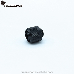 ID10mm OD16mm تركيب النحاس الأصفر تركيب مياه التبريد مع موضوع G1/4 ". RGKN-B38H - Product Image 6