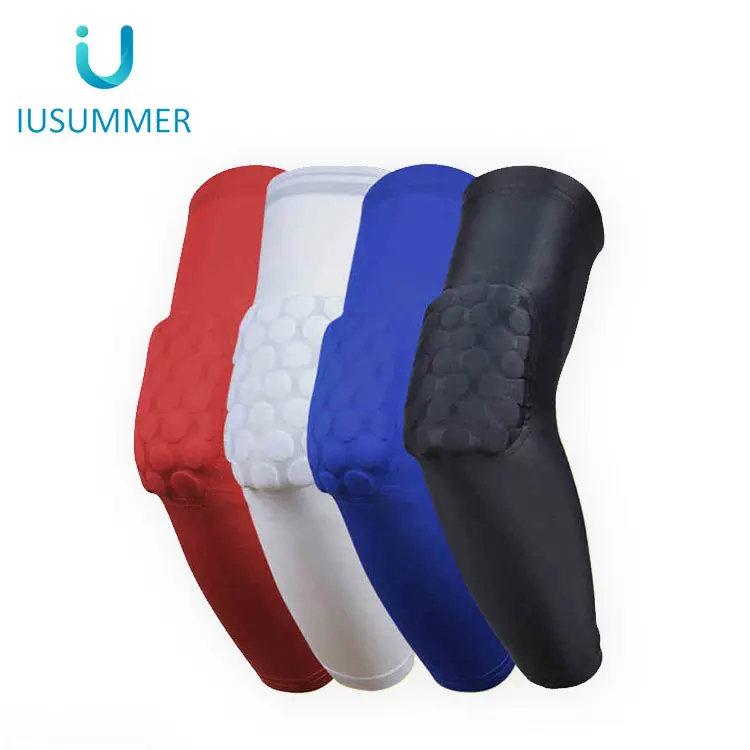 Polyamide Fabric High Elasticity Elbow Sleeve Protector for Basketball Running Gym Exercise Sports Protective Gear