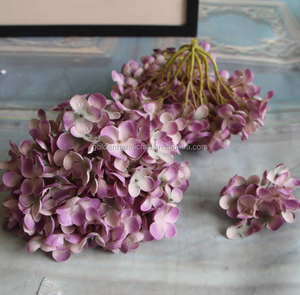 Wholesale <strong>Artificial</strong> <strong>Hydrangea</strong> <strong>Flower</strong> Head Silk <strong>Hydrangea</strong> <strong>Flower</strong> for Wedding Decoration - Product Image 4
