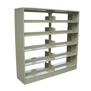 Book Shelf Steel Book Shelves 2021 Metal Iron Modern Epoxy Powder Coating School Library Design Library Furniture Knock Down