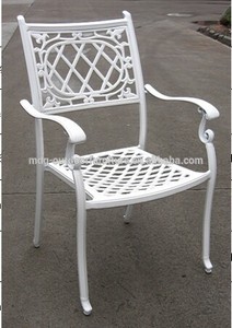 giardino bianco patio tavolo in alluminio e una sedia posto <span class=keywords><strong>esterno</strong></span> mobili di <span class=keywords><strong>design</strong></span> - Product Image 3