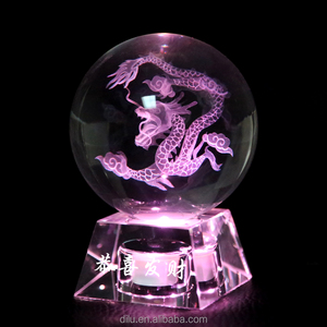 China alta calidad 40mm 60mm 80mm 100mm personalizada cristal sólido <span class=keywords><strong>Dragon</strong></span> Ball K9 vidrio decorativo 3D láser bolas <span class=keywords><strong>de</strong></span> cristal - Product Image 4