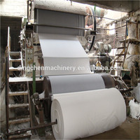 10-25 T/D Fourdrinier type déchets de canne à sucre bagasse recyclage automate papier hygiénique papier faisant la machine