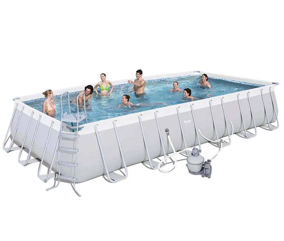 Bestway56670 çelik Pro büyük çerçeve havuz seti Piscinas Pvc şişme filtre pompası aile yüzme havuzu