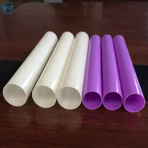 Usine personnalisée couleur rigide tube en plastique creux