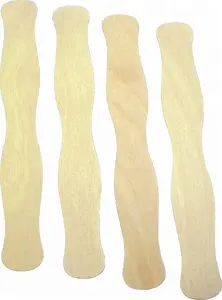 Manijas de ventilador de madera Natural, accesorio ondulado Jumbo, palos de ventilación de boda, gran oferta