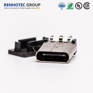 Вертикальные сквозные отверстия Мужской <span class=keywords><strong>USB</strong></span> <span class=keywords><strong>Type</strong></span> C разъем для SMT