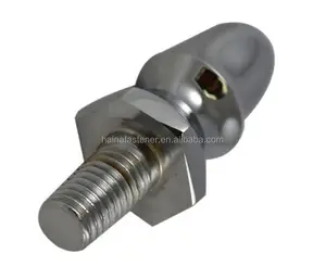 stainless steel acorn nut with bolt a2-80 cap acorm nut with bolts