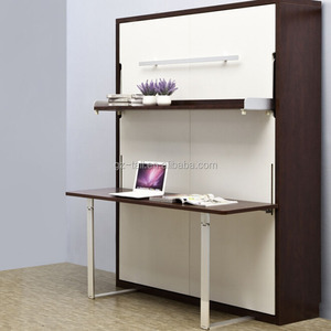 Cama de pared plegable de madera de alta calidad, cama de pared <span class=keywords><strong>con</strong></span> <span class=keywords><strong>escritorio</strong></span> - Product Image 4
