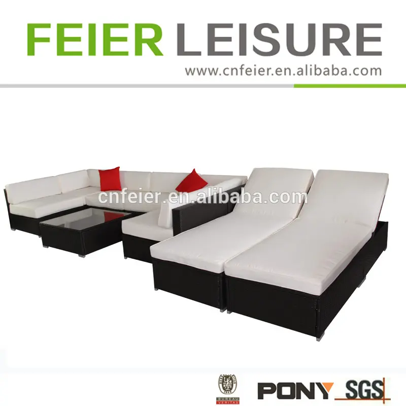 Hot sale ebay online rattan corner sofa