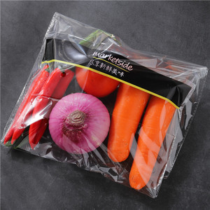 Geri dönüşüm BOPP anti-sis plastik selofan çanta sebze meyve paketleme taze yumruk delikleri ile - Product Image 5