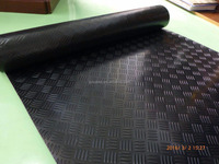 Tapis de sol de garage en PVC diamanté en vinyle plastique