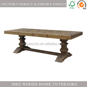 Francés <span class=keywords><strong>muebles</strong></span> <span class=keywords><strong>Olmo</strong></span> recuperado madera rústica <span class=keywords><strong>Olmo</strong></span> mesa de comedor - Product Image 1