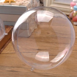 Enfeite de plástico transparente enchido diy, ornamento de bola redonda de natal - Product Image 3