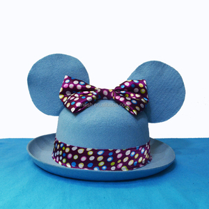 MH-2041 vui dễ thương <span class=keywords><strong>Mickey</strong></span> <span class=keywords><strong>Mouse</strong></span> <span class=keywords><strong>Ears</strong></span> với mối quan hệ <span class=keywords><strong>hat</strong></span> polyester nhân vật phong cách cho bãi biển giản dị bên ngoài trời - Product Image 1