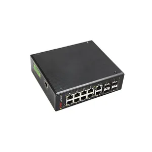 Long Distance 250M 1000M Industrial Smart Managed Network Switch 14 Port Gigabit Ethernet POE Switch