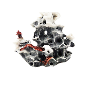 Vue Sur <span class=keywords><strong>la</strong></span> montagne 13.8 "H Aquarium Ornement Décoration-fish tank arbre Grotte Résine - Product Image 6