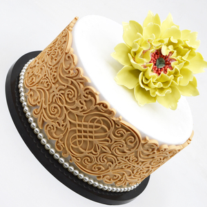 Moule de dentelle à motif gaufré coréen, pour épaissir et dernière décoration des bords de gâteaux, en silicone, outil de cuisson au chocolat pour sugarcraft - Product Image 4