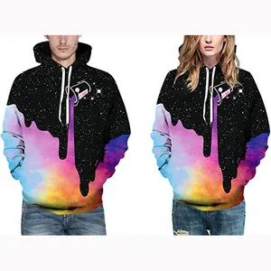 Áo Nỉ In Kỹ Thuật Số Cho Nam Tùy Chỉnh Áo Có Mũ Trùm Đầu Áo Hoodie Họa Tiết Thiên Hà