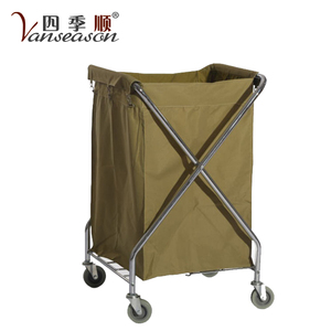 Stainless Steel Linen Hotel and Hospital Laundry Carts Trolley