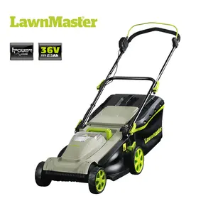 LawnMaster 2019 new design powerful 36V 37cm cordless 2-in-1 deck electric grass cutting best green lawn mower-CLMF3637E