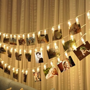 Popular Christmas Holiday Ideal Gift 2m 20LED <strong>Photo</strong> Hanging <strong>Clip</strong> <strong>String</strong> <strong>Light</strong> for Dormitory Bedroom Indoor Decoration - Product Image 6