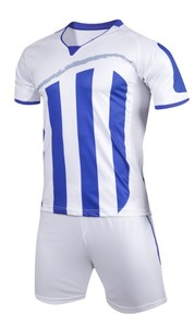ประเทศไทยสีขาวและสีฟ้าเสื้อฟุตบอล Maker ฟุตบอล Jersey ชุดฟุตบอลชุด