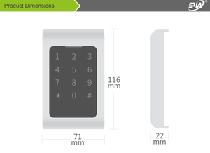 T10触摸屏门禁系统 - Product Image 4