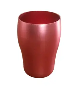 Taza de vaso de aluminio anodizado colorida, venta al por mayor