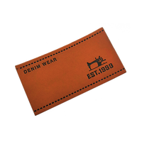 Quan Zhou Shi Shi en relief PU logo de marque étiquette de patch en cuir faux personnalisé pour Denim