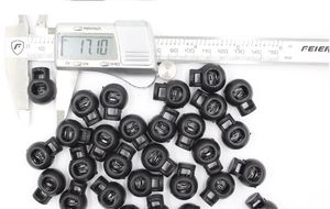 High Quality Spring Loaded Plastic Round Toggle Stopper <strong>Cord</strong> <strong>Locks</strong> End - Product Image 4