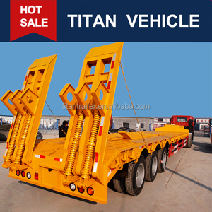 <span class=keywords><strong>Pas</strong></span> <span class=keywords><strong>cher</strong></span> prix largement utilisé 3 essieu 60 ton semi surbaissées remorques de camions pour heavy duty equipment transport - Product Image 2